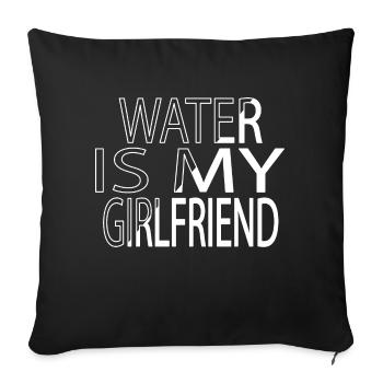 jokes swim team tshirts swim team fun athlete joke - Sofa pillowcase 17,3'' x 17,3'' (45 x 45 cm) - black - Front