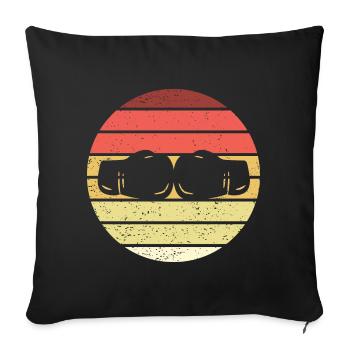 Boxes Retro Style Vintage - Sofa pillowcase 17,3'' x 17,3'' (45 x 45 cm) - black - Front