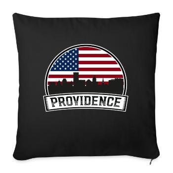 Providence - Housse de coussin décorative 45 x 45 cm - noir - Devant