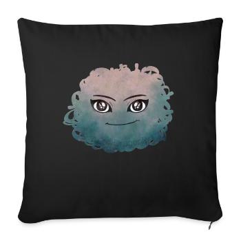 Little Pelota Monster n°11 - Sofa pillowcase 17,3'' x 17,3'' (45 x 45 cm) - black - Front