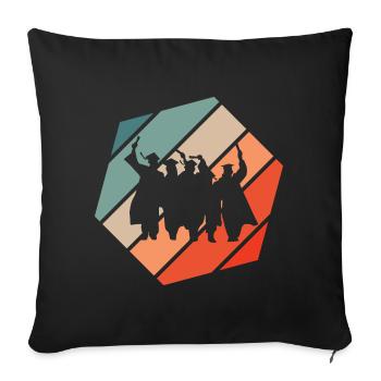 Abschlussfeier Retro Style Vintage - Sofakissenbezug 45 x 45 cm - Schwarz - Vorne