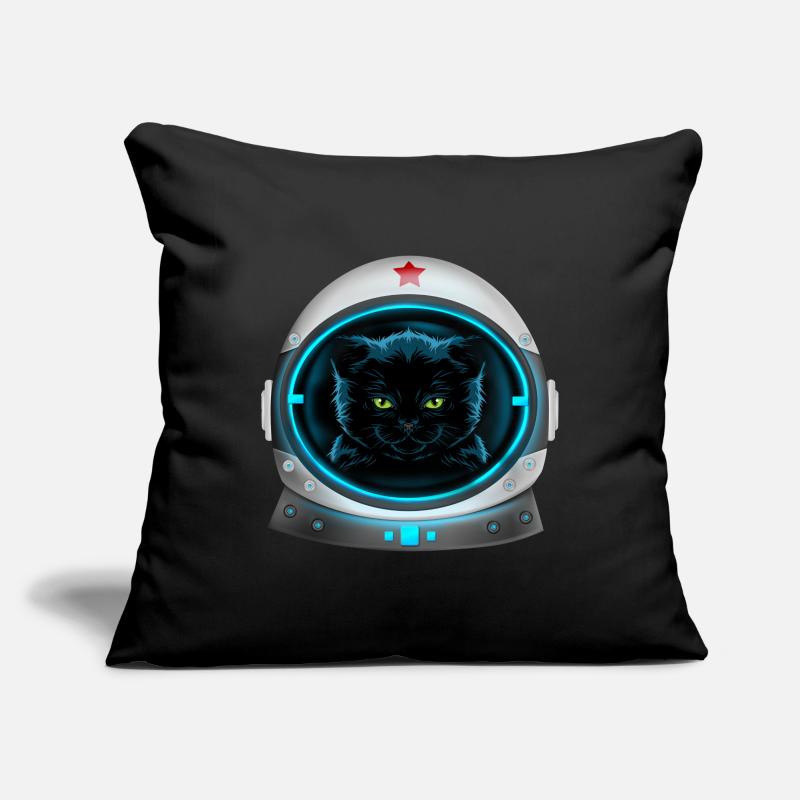 astronaute chat de l’espace en colère Housse de coussin décorative 45 x 45 cm