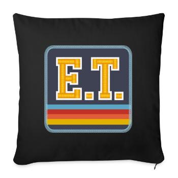 E.T. The Extra-Terrestrial Rainbow - Sofa pillowcase 17,3'' x 17,3'' (45 x 45 cm) - black - Front