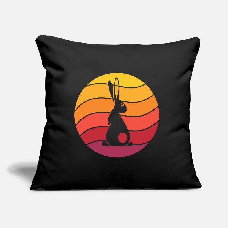 Rabbit Retro Style Vintage Sofa pillowcase 17,3'' x 17,3'' (45 x 45 cm)