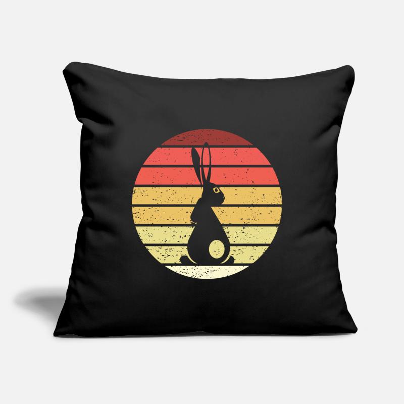 Rabbit Retro Style Vintage Sofa pillowcase 17,3'' x 17,3'' (45 x 45 cm)