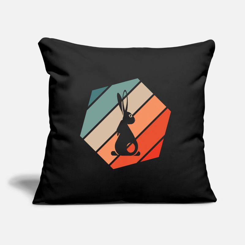 Rabbit Retro Style Vintage Sofa pillowcase 17,3'' x 17,3'' (45 x 45 cm)