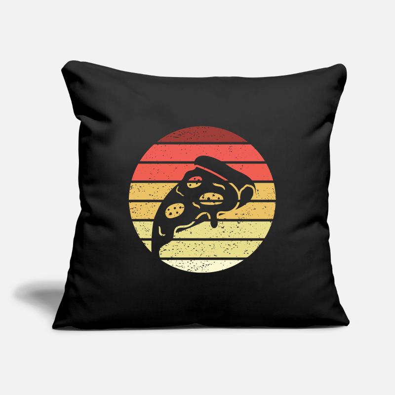 Pizza Slice Retro Style Vintage Sofa pillowcase 17,3'' x 17,3'' (45 x 45 cm)
