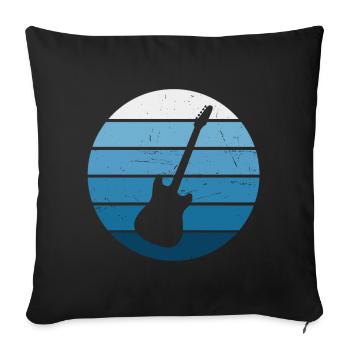 Guitariste Femme Guitariste Guitariste Hommes Guitariste - Housse de coussin décorative 45 x 45 cm - noir - Devant