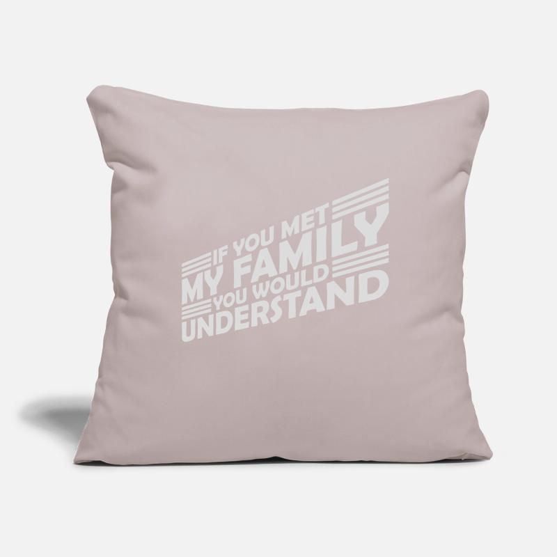 vous comprendriez citation Housse de coussin décorative 45 x 45 cm