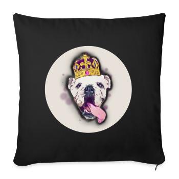 God save the Queen 👑 - Sofakissenbezug 45 x 45 cm - Schwarz - Vorne