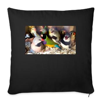 Finken Mix - Sofakissenbezug 45 x 45 cm - Schwarz - Vorne