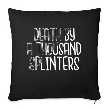 john carpenter tshirts woodcutter - Sofa pillowcase 17,3'' x 17,3'' (45 x 45 cm) - black - Front
