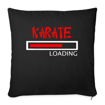 Karate Laden - Sofakissenbezug 45 x 45 cm - Schwarz - Vorne