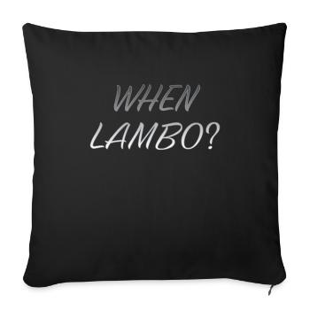 QUAND LAMBO GREY - Housse de coussin décorative 45 x 45 cm - noir - Devant