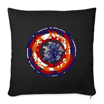 Cible folle - Housse de coussin décorative 45 x 45 cm - noir - Devant