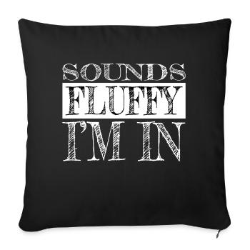 funny quote statement love quote - Sofa pillowcase 17,3'' x 17,3'' (45 x 45 cm) - black - Front