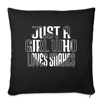 Nerdsbyleo Citation de fond heureux - Housse de coussin décorative 45 x 45 cm - noir - Devant