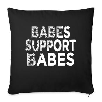 Blackpower LGBT Gift Idea Present Birthday Present - Sofa pillowcase 17,3'' x 17,3'' (45 x 45 cm) - black - Front