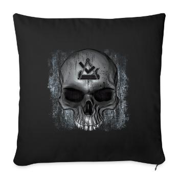Tischler - Sofakissenbezug 45 x 45 cm - Schwarz - Vorne