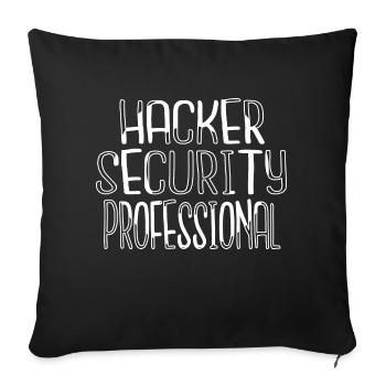 Doigts Humour Ordinateur Freak Cool Citation - Housse de coussin décorative 45 x 45 cm - noir - Devant
