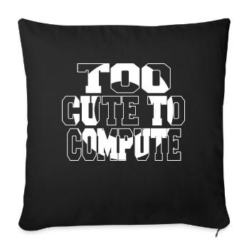 birthday present idea but i do hacking code - Sofakissenbezug 45 x 45 cm - Schwarz - Vorne