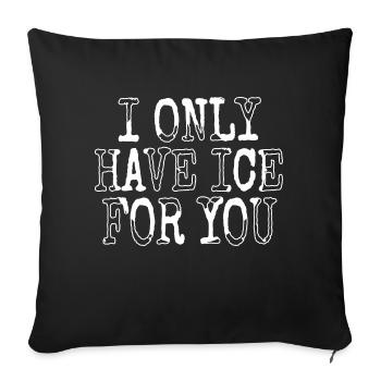 Dork Dictons Père Noël Cadeau de bande dessinée - Housse de coussin décorative 45 x 45 cm - noir - Devant