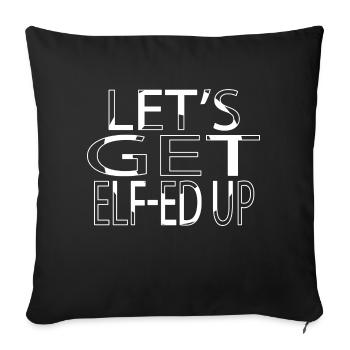 funny quote dinosaur moon funny sayings - Sofakissenbezug 45 x 45 cm - Schwarz - Vorne
