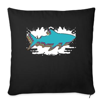 Coeur coloré for fans of requiem Voici une - Housse de coussin décorative 45 x 45 cm - noir - Devant