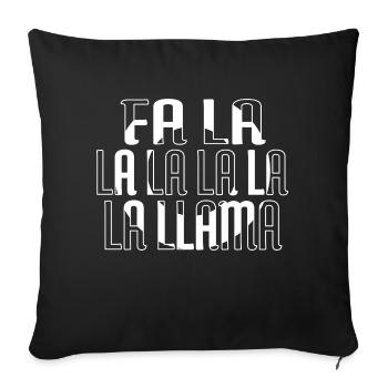 Bday Beach Holiday Beards Dork Christmas Tree Cute - Sofa pillowcase 17,3'' x 17,3'' (45 x 45 cm) - black - Front