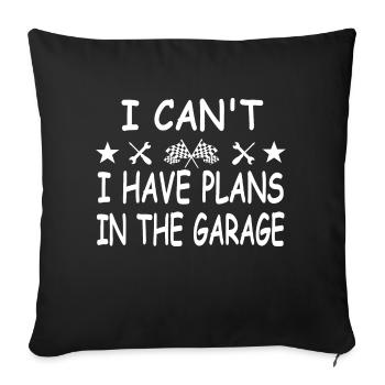 Garage - Sofakissenbezug 45 x 45 cm - Schwarz - Vorne