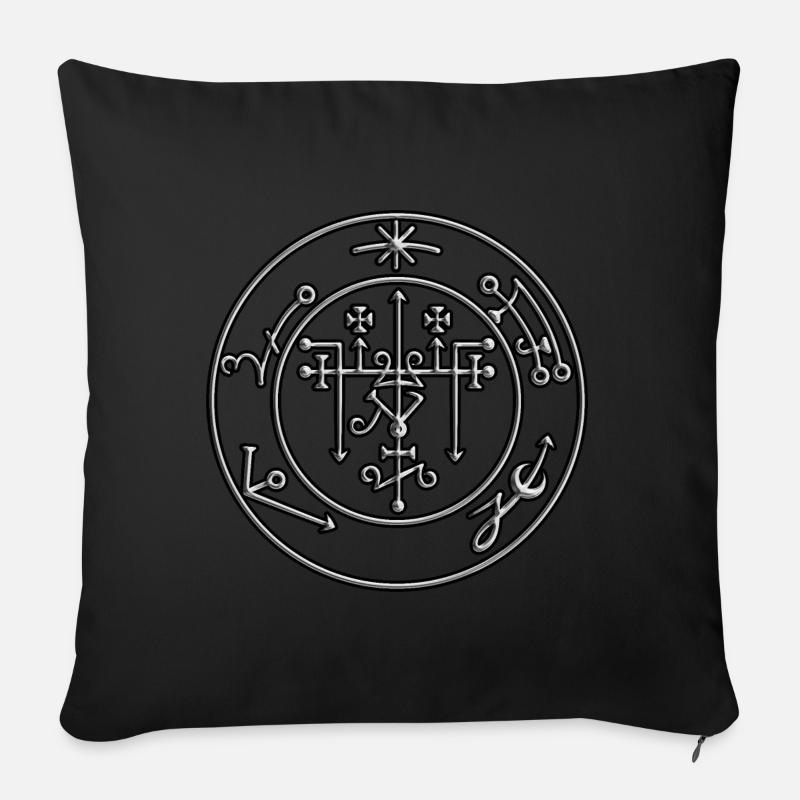 Segl av Nahemah - Sofaputetrekk 45 x 45 cm - svart