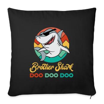 Brother Shark Doo Doo DooPour fans of the quest - Housse de coussin décorative 45 x 45 cm - noir - Devant