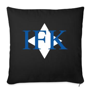 IFK Östergötland - Sofa pillowcase 17,3'' x 17,3'' (45 x 45 cm) - black - Front