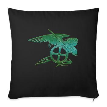 Michael archangel saint christian angels saint snkt - Sofa pillowcase 17,3'' x 17,3'' (45 x 45 cm) - black - Front
