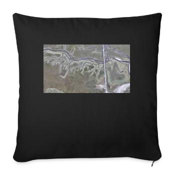 Dünen - Sankt Peter Ording - Sofakissenbezug 45 x 45 cm - Schwarz - Vorne