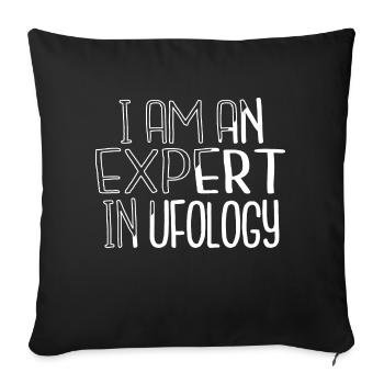 Citation drôle Enlèvement extraterrestre Amateurs extraterrestres Blagues - Housse de coussin décorative 45 x 45 cm - noir - Devant