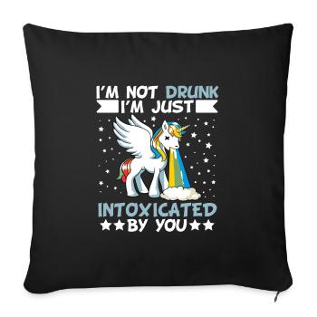 Magical Mythical Clouds Drunkard Beer Rainbow Top - Housse de coussin décorative 45 x 45 cm - noir - Devant