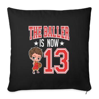 Coach Player Team Rebound Court Collection The - Sofa pillowcase 17,3'' x 17,3'' (45 x 45 cm) - black - Front