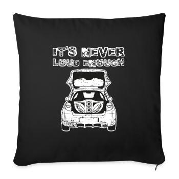 Rims Speed Accelerate Break Wheel Road Design - Sofa pillowcase 17,3'' x 17,3'' (45 x 45 cm) - black - Front