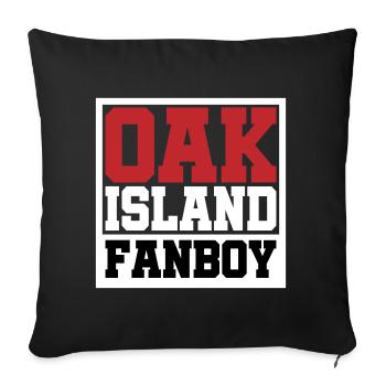 Oak Island Fanboy | Schatzsucher | Farben änderbar - Sofakissenbezug 45 x 45 cm - Schwarz - Vorne