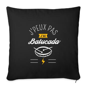 J'Peux pas J'Ai Batucada - Housse de coussin décorative 45 x 45 cm - noir - Devant