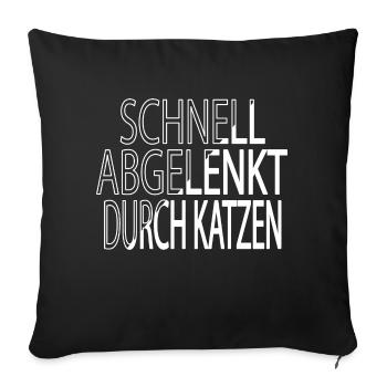 bday geschenk geschenkidee geek meerkatze spaß - Sofakissenbezug 45 x 45 cm - Schwarz - Vorne