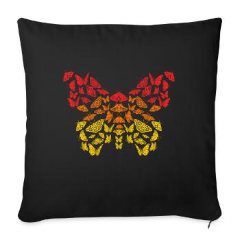 Butterfly Top For Butterfly Enthusiast And Lovers - Sofa pillowcase 17,3'' x 17,3'' (45 x 45 cm) - black - Front