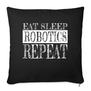 Engineering Colony présente l’idée de construction de science-fiction - Housse de coussin décorative 45 x 45 cm - noir - Devant