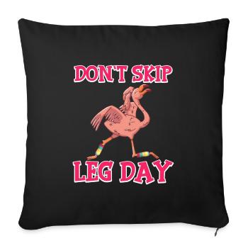 Flock Wings Lake Bird Tumbling Rio Gymnast - Housse de coussin décorative 45 x 45 cm - noir - Devant