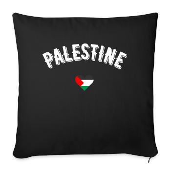 Palestine - Housse de coussin décorative 45 x 45 cm - noir - Devant