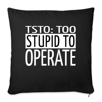gamer encrypt coding hacking hacking code - Sofakissenbezug 45 x 45 cm - Schwarz - Vorne