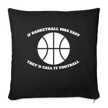 Basketball Basketball Lovers Basketball Club - Sofa pillowcase 17,3'' x 17,3'' (45 x 45 cm) - black - Front