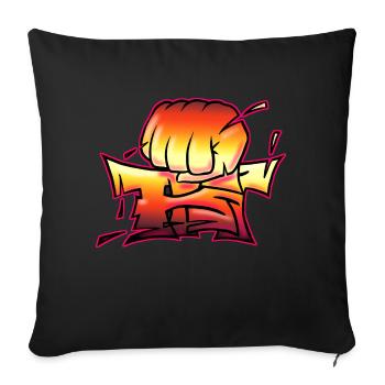 Fist - Sofakissenbezug 45 x 45 cm - Schwarz - Vorne