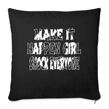 Bans Feminist Smash The Patriarchy Funny - Sofa pillowcase 17,3'' x 17,3'' (45 x 45 cm) - black - Front
